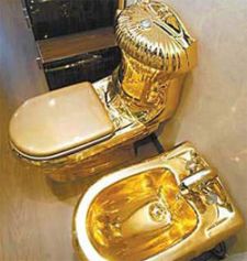Toilet-gold-plated
